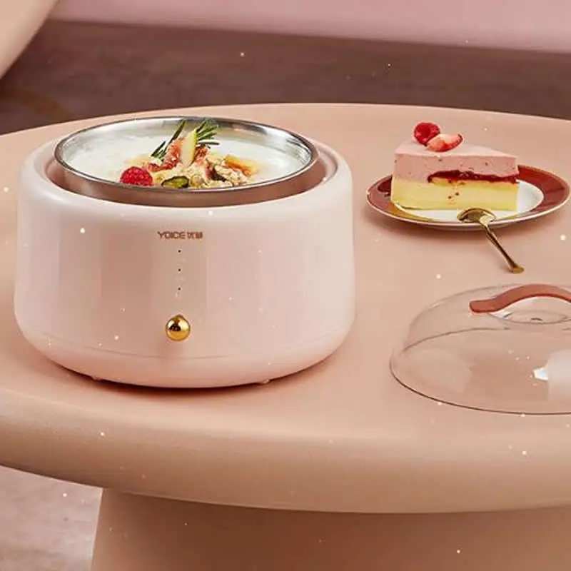 

220V Yogurt Machine Household Yogurt Maker 1000ml Fermentation Machine Stainless Steel Rice Wine Maker Pink Kitchen Appliances