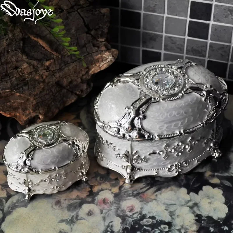 Ювелирная шкатулка со скидкой ретро Европейский хранилище принцессы органайзер