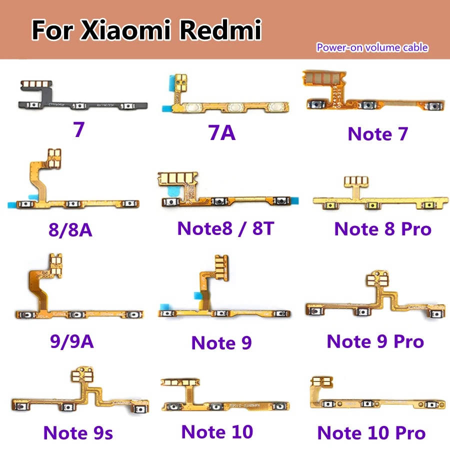 

Гибкий кабель для Xiaomi Redmi 7 7A 8 8A 9 9A Note 7 8 8T 9 10 Pro 9s