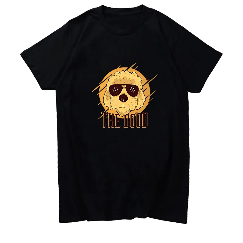 

Cool goldendoodle dog graphic t shirts Short Sleeve O-neck T-shirt Harajuku Streetwear Summer Men's clothing