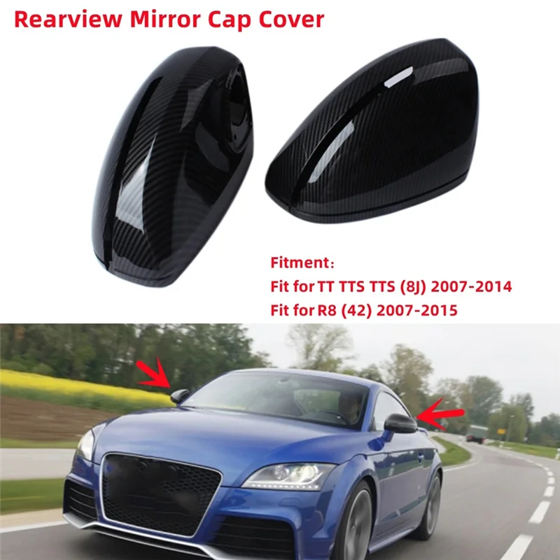 Накладка на зеркало заднего вида боковую дверь автомобиля для Audi TT TTS TTRS MK2 8J R8 42