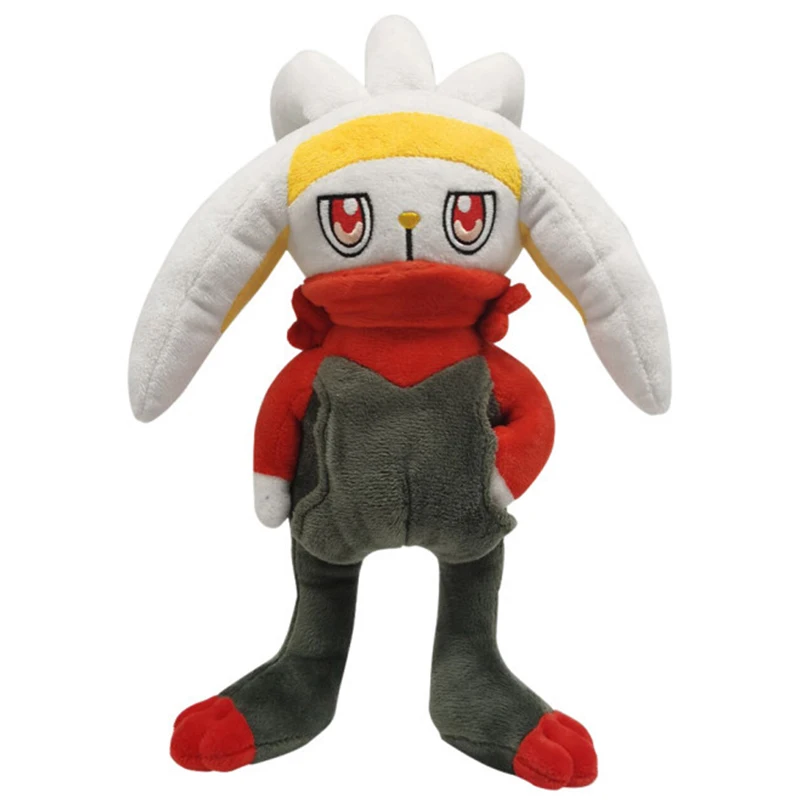 

New Style Pokemoned Raboot Plush Doll Peluche Toys Sword and Shield Stuffed Kick ball Rabbit Children Kawaii Collection Gift