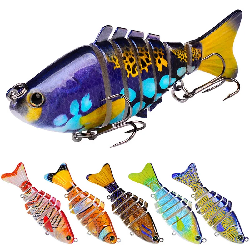 

1pcs Fishing Lures for Bass Multi Jointed Swimbaits Slow Sinking Hard Swim Bait Fishing Lures for Freshwater Saltwater Fishing