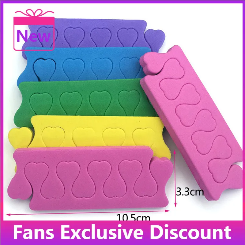 

New Nail Art Toes Separators Soft Sponge Fingers Foots Beauty Tools Dividers Polish Manicure Pedicure Professional