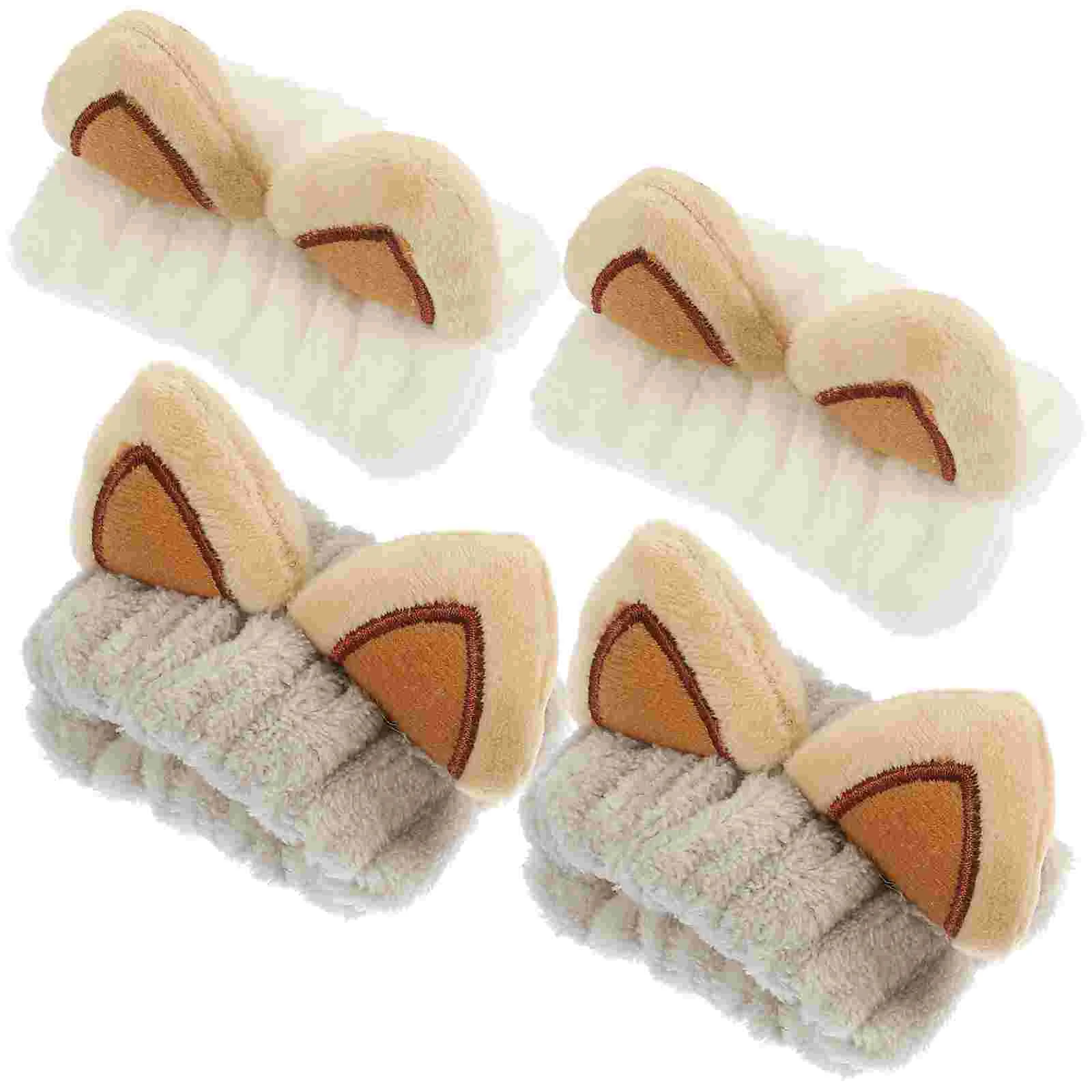 

4Pcs Wristband Water Absorption Wristband Comfortable Band Makeup Wristband Wrist Band