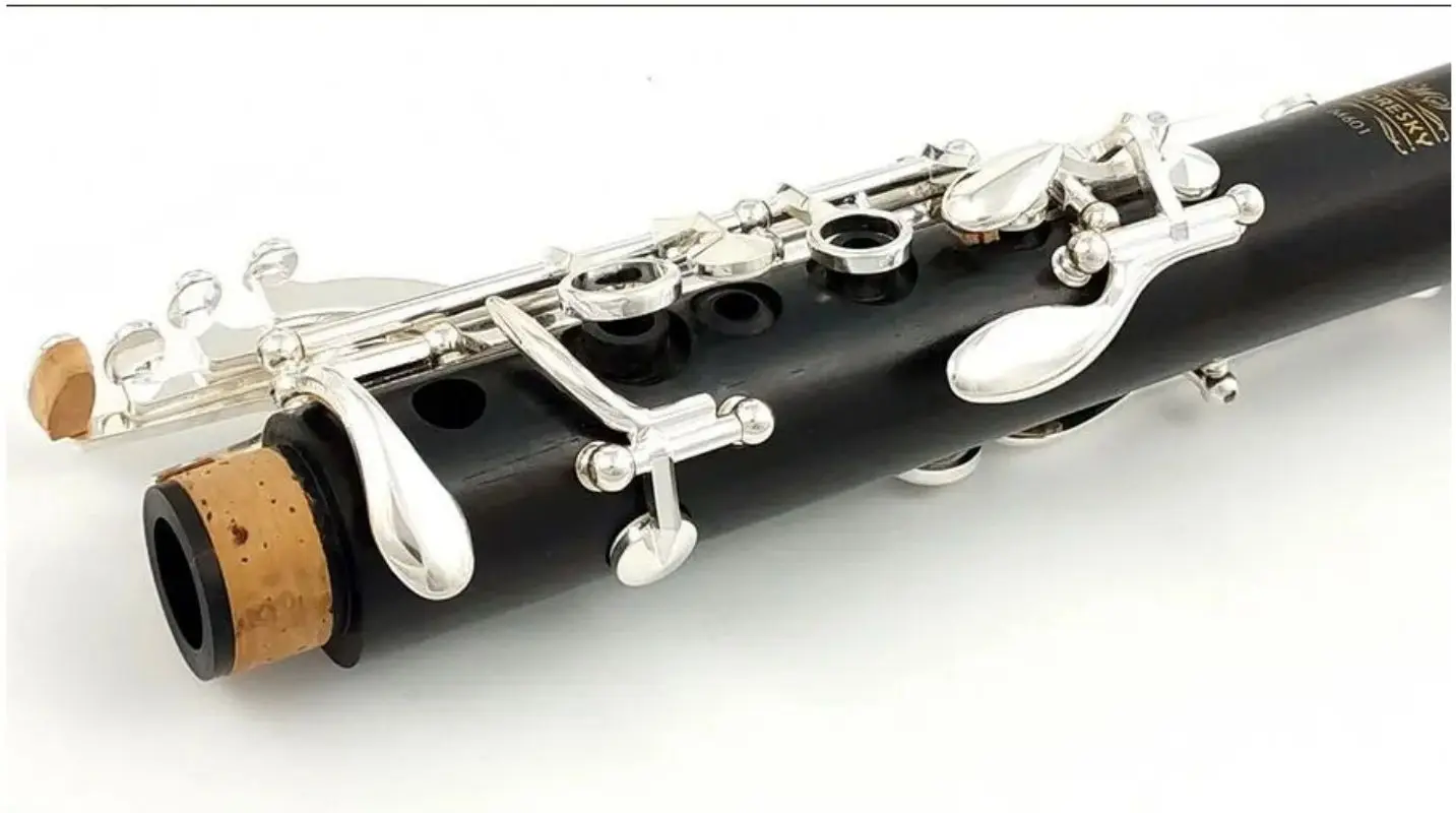 MORESKY кларнет Bb дерево Эбеновое посеребренные 17 клавиш гренадилла Sib Klarnet M601