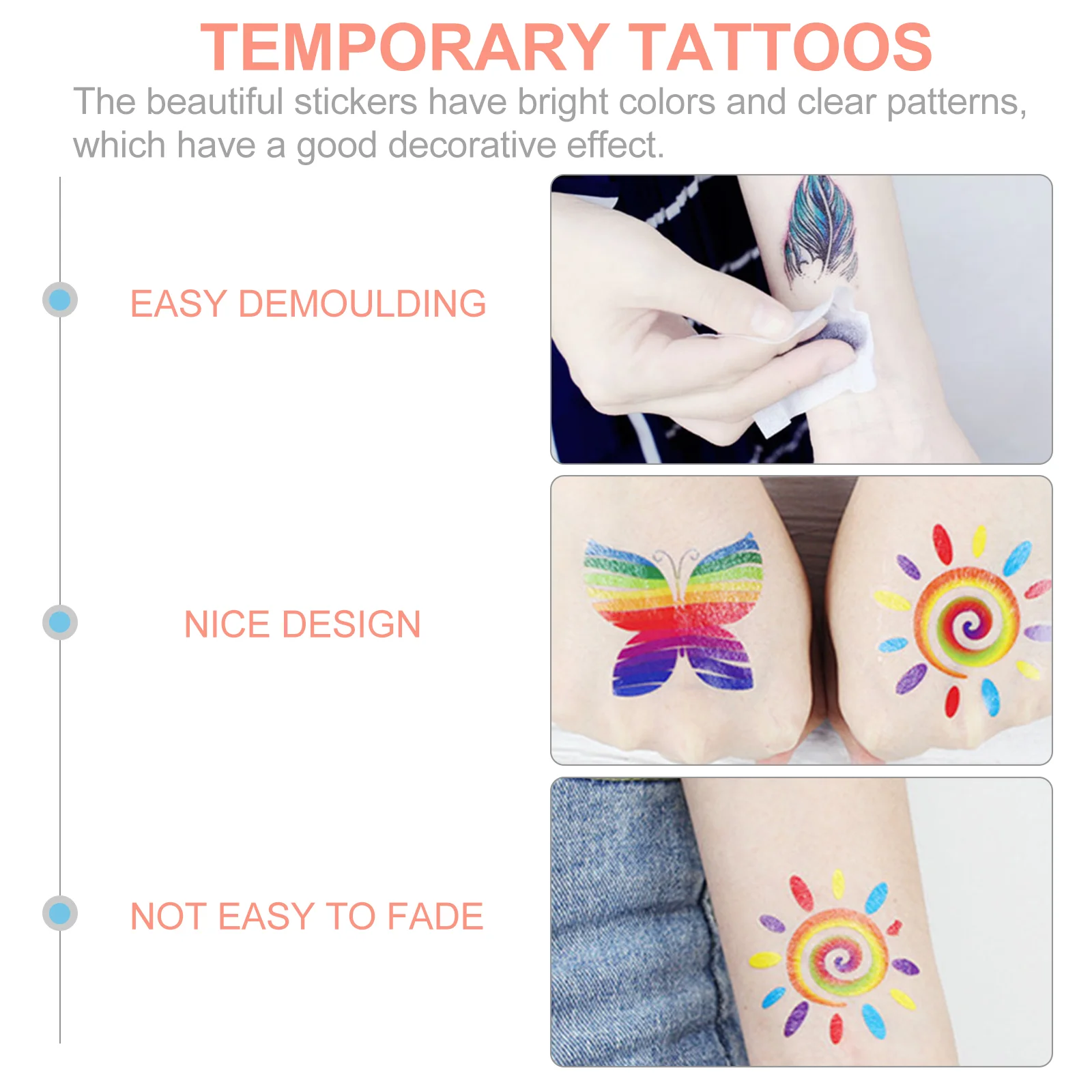 24 шт. наклейки для лица временные татуировки гей Радужные парадные флаг