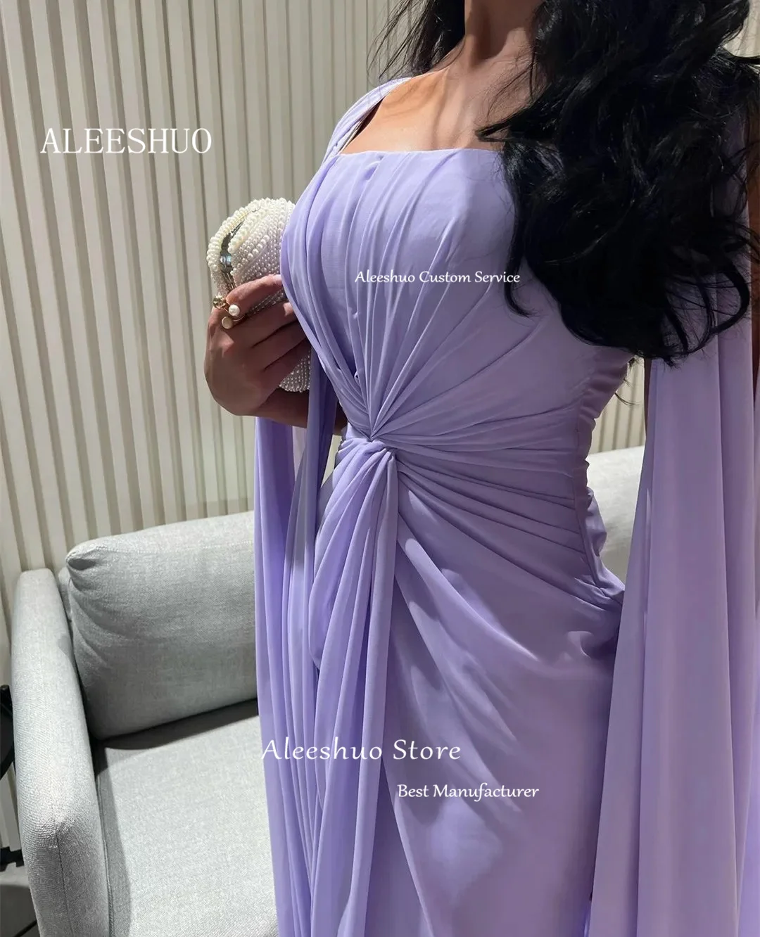 Рисунок 3 - Женское шифоновое вечернее платье с квадратным вырезом