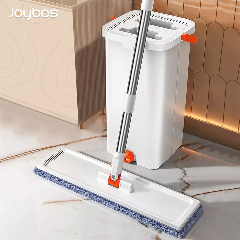 

Automatic Squeeze Mop With Bucket Best Hand Free Flat Mop Microfiber Floors Spin Mop Cleaning for Home Kitchen