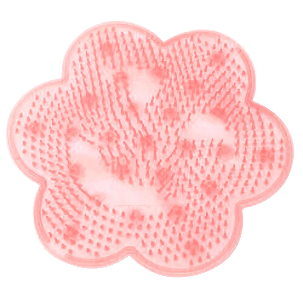 

Flower-Shaped Silicone Shower Back Brush Massager Bath Foot Brush Dead Skin Non-Slip Mat Bath Mat Sole Cleaning Foot Massage Pad