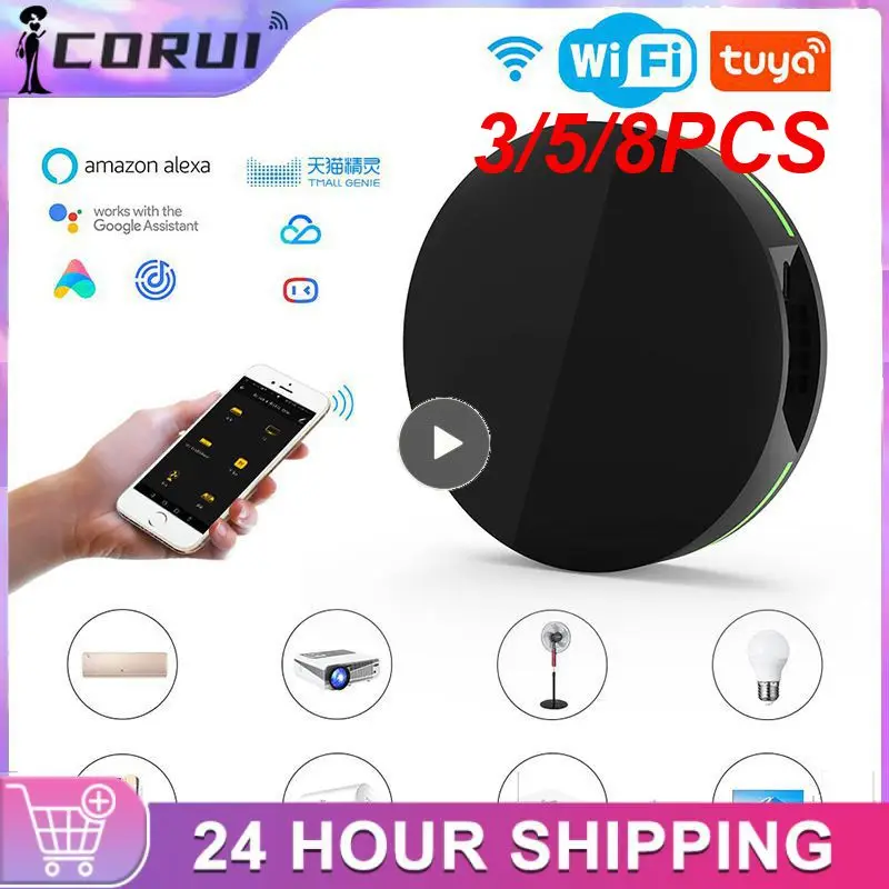 

3/5/8PCS Hands-free Tuya Wifi Remote Control Smart Home Ir Universal Remote Voice Control Smart Controller Smart Life Controller