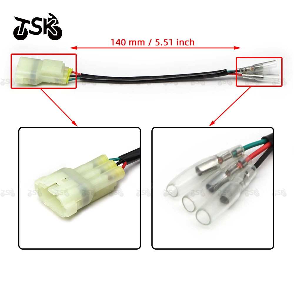 Универсальный адаптер провода заднего фонаря индикатор тока разъемы питания