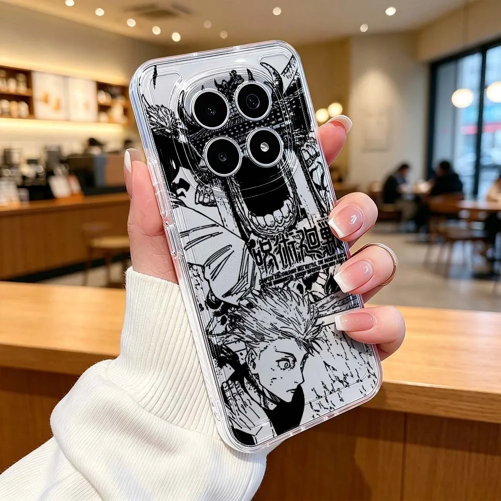 Фото Jujutsu Kaisen Cool для Xiaomi POCO X7 X6 X5 F7 F6 F5 F4 M8 M6 C85 C71 Pro Защитный прозрачный чехол для телефона №3