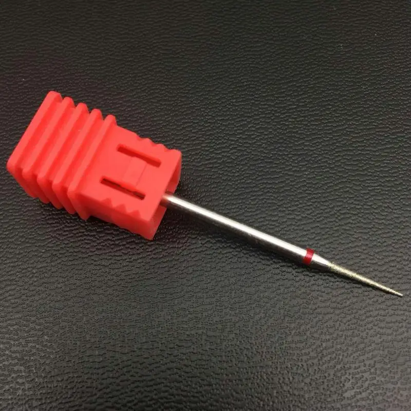 10 типов красных Алмазных фрез для ногтей фреза электрическая Фрезер инструменты