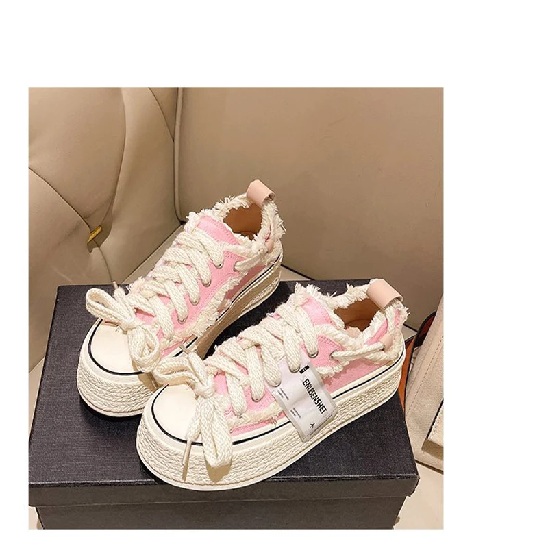 

2023 New Small Fragrance Canvas Shoes Women Thin Spring Ins Tide Korean Version Beggar Shoes Small White Shoes Skateboard Shoes