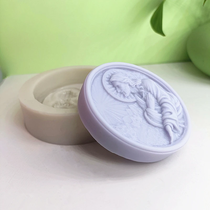 Силиконовая форма для мыла Saint Father воска сделай сам праздничный подарок ручной