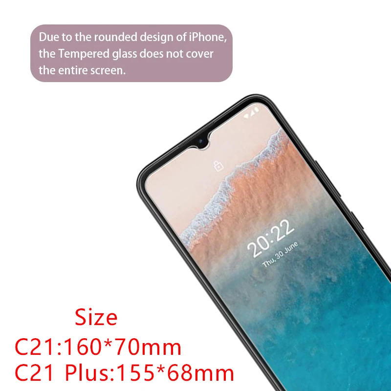 Защитное закаленное стекло для nokia c21 plus защита экрана на nokiac21 c 21 21c c21plus пленка