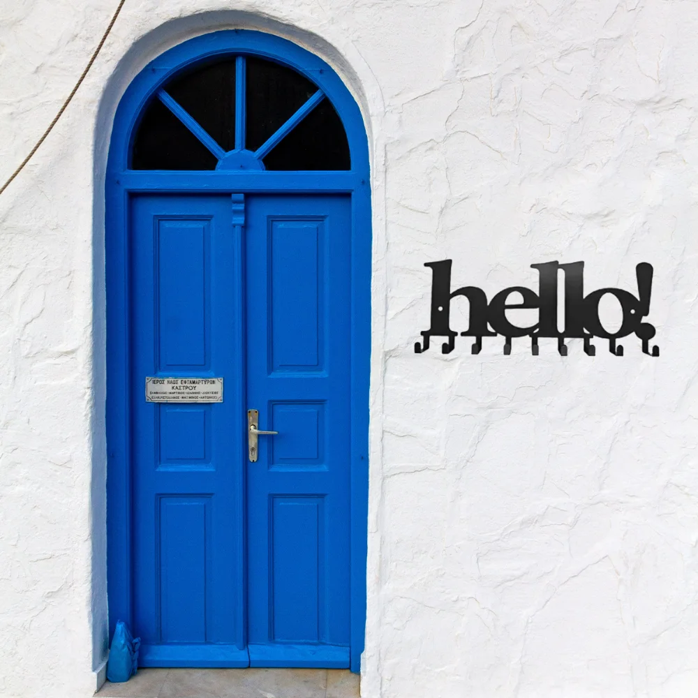 1 шт. настенный держатель для ключей с 9 крючками