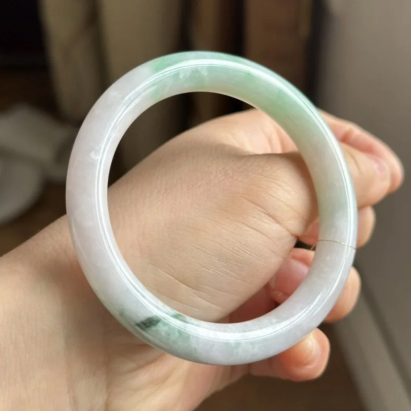 Плавающий зеленый на белом фоне водный Круглый браслет jadeite