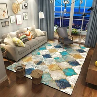 nordic gradient vision carpet living room bedroom geometric lattice bedside bathroom anti slip rug office sofa coffee table mat