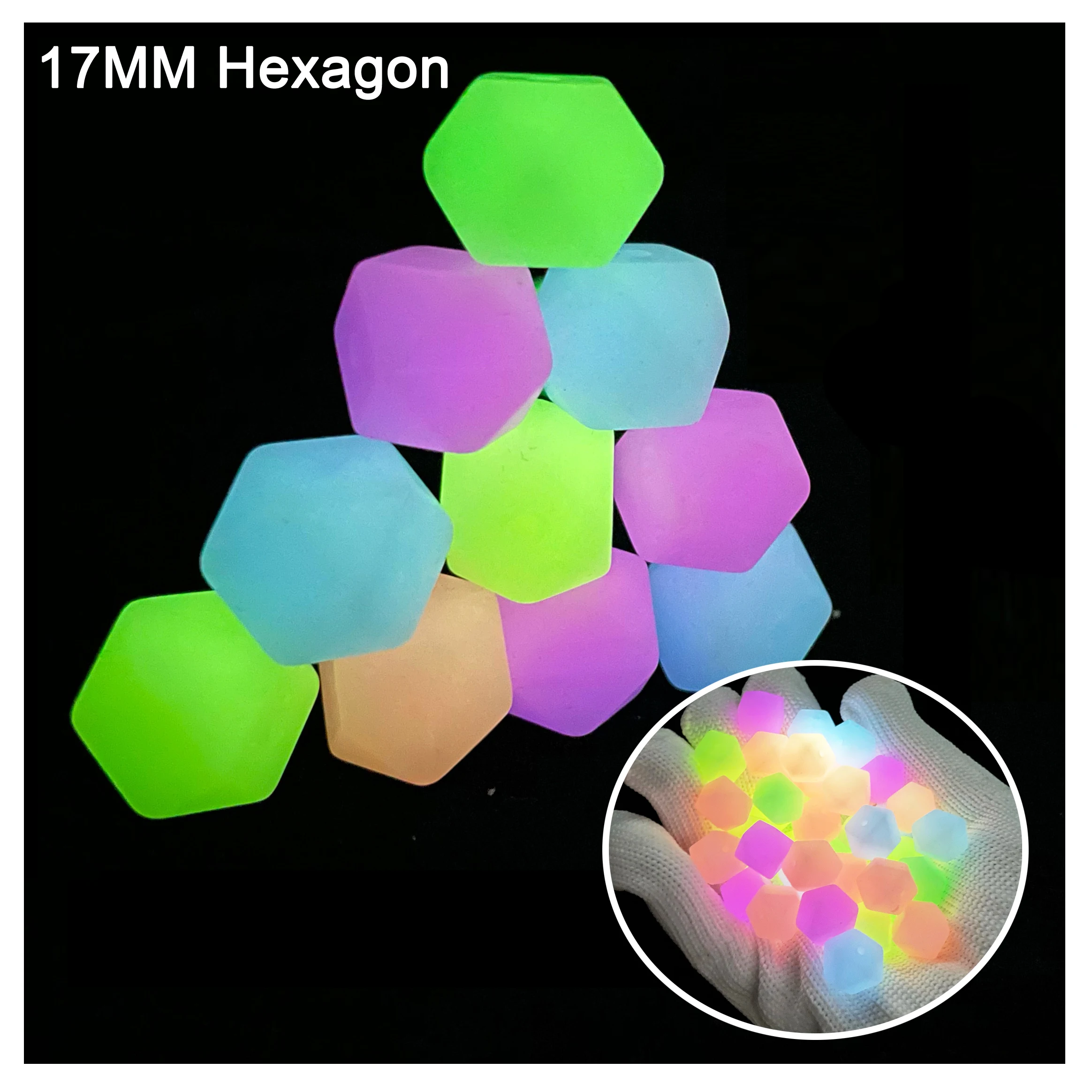 

10 шт., светящиеся силиконовые аксессуары для детских принадлежностей, 11 мм, 13 мм, 17 мм