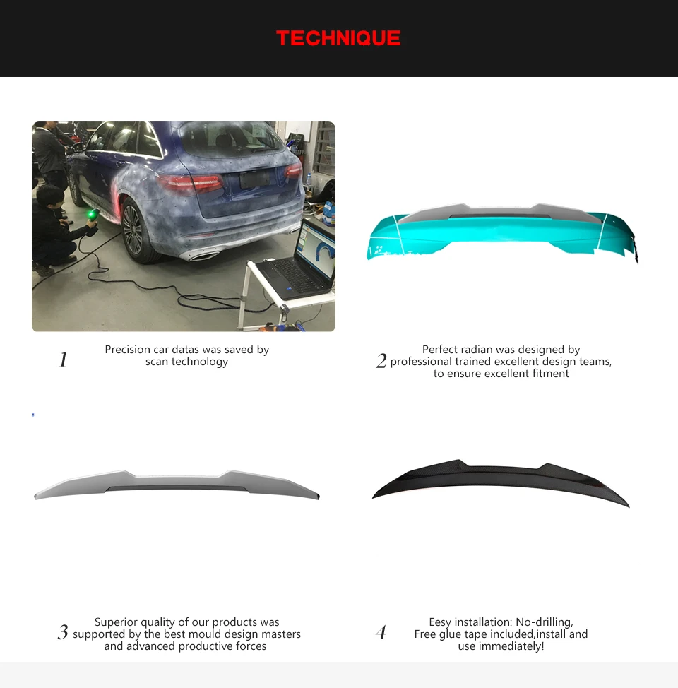 Фото Спойлер из сухого карбона RS3 Ducktail для Audi A3 8V S3 S Line Sedan 4-дверный седан 2014-2019 №3
