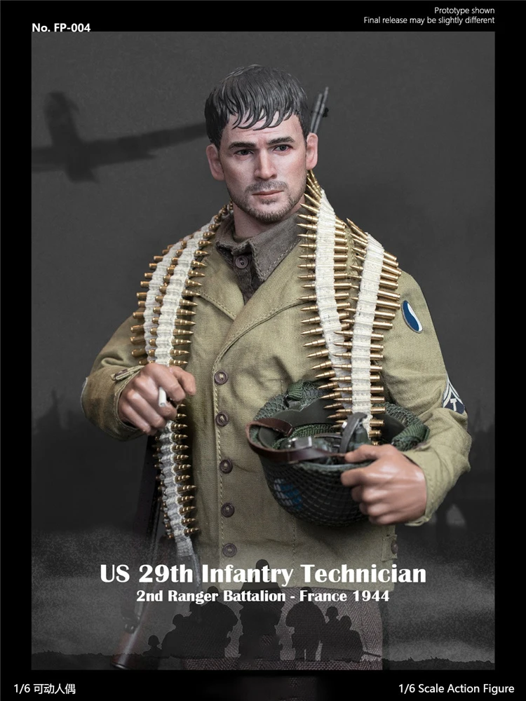 

1/6 солдат FP004 AB Второй мировой войны США 29-й пехотный техник Специальный выпуск с платформой 12 дюймов полный набор экшн-фигурок модель игрушк...
