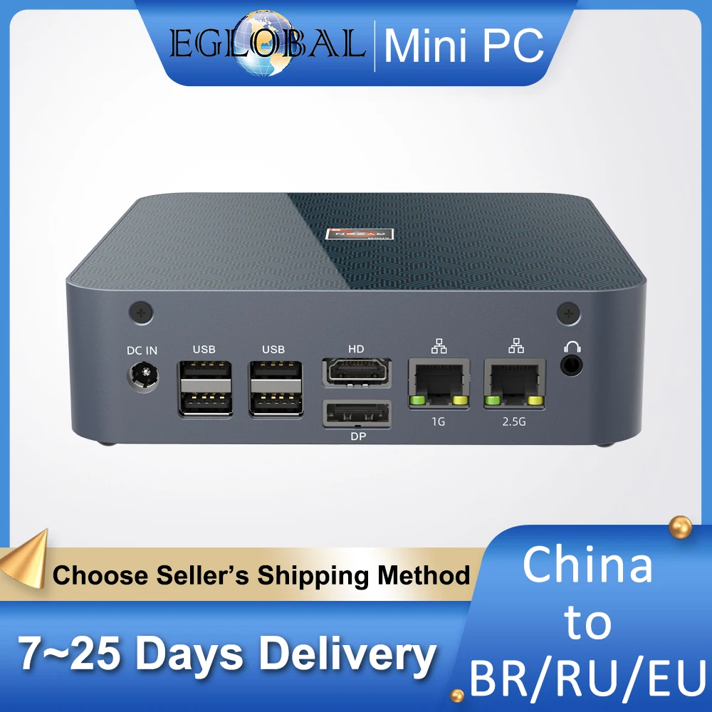

Eglobal 2022 Gaming Mini PC AMD Ryzen 9 5900HX 2*DDR4 2*M.2 NVMe SSD 2 LAN HDMI2.0 DP1.4 TPM2.0 WIN11 Desktop Computer 4K WIFI6