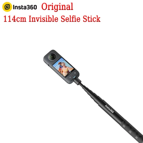 Невидимая палка для селфи Insta360, 114 см, Insta360 X4 Ace Pro2, X3, RS, ONE X2,GO 3,GO 3S 100% оригинал