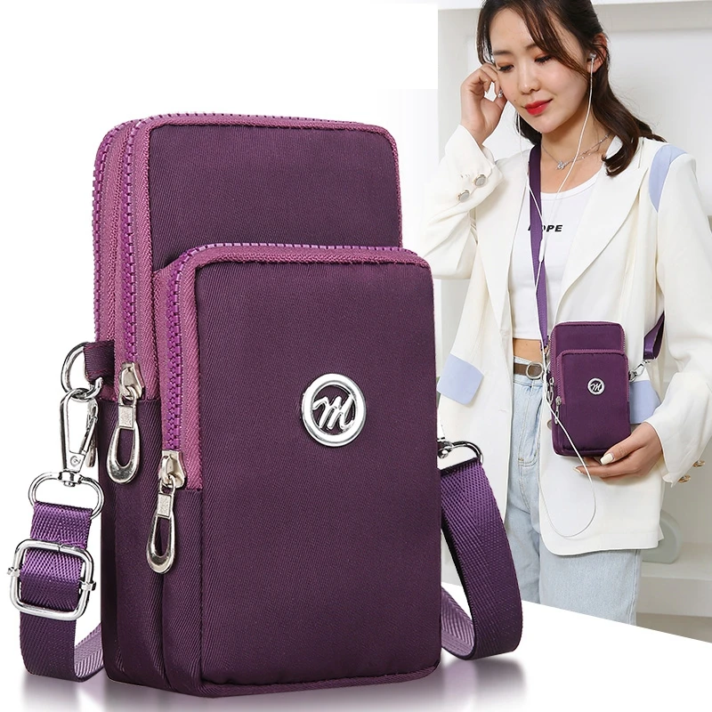 

New Outdoor Sports Phone Bag Arm Purse Fitness Running Key Holder Money Wallet Retro Key Holder Small Money Bag Shoulder Bags