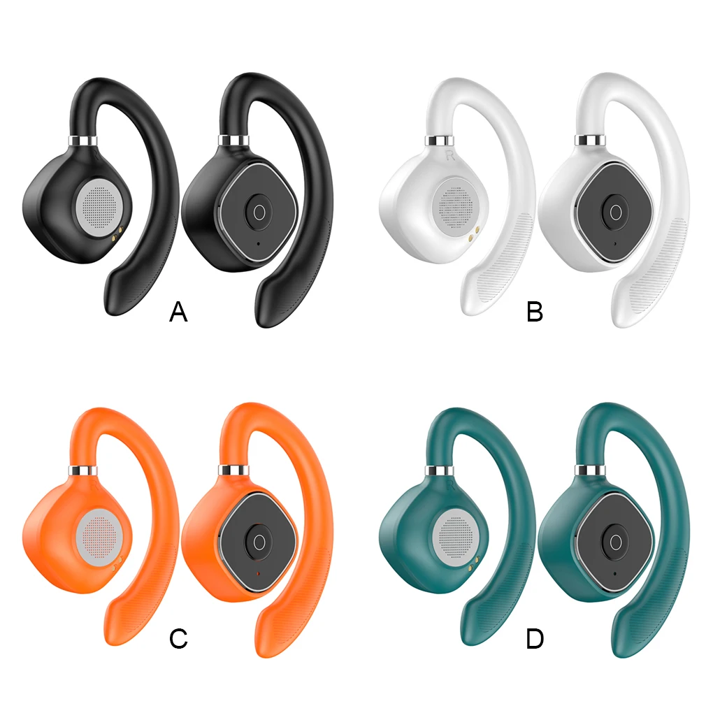 Bluetooth-compatible Earphone Working Meeting Noise Reduction Headset Microphone Headphone Sports Earbuds Green