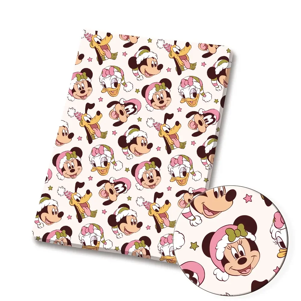 Ткань Disney 140x50 см, хлопковая ткань с героями мультфильмов, лоскутная ткань, детский домашний текстиль, шитье, кукольное платье, занавеска, полиэфирная хлопковая ткань