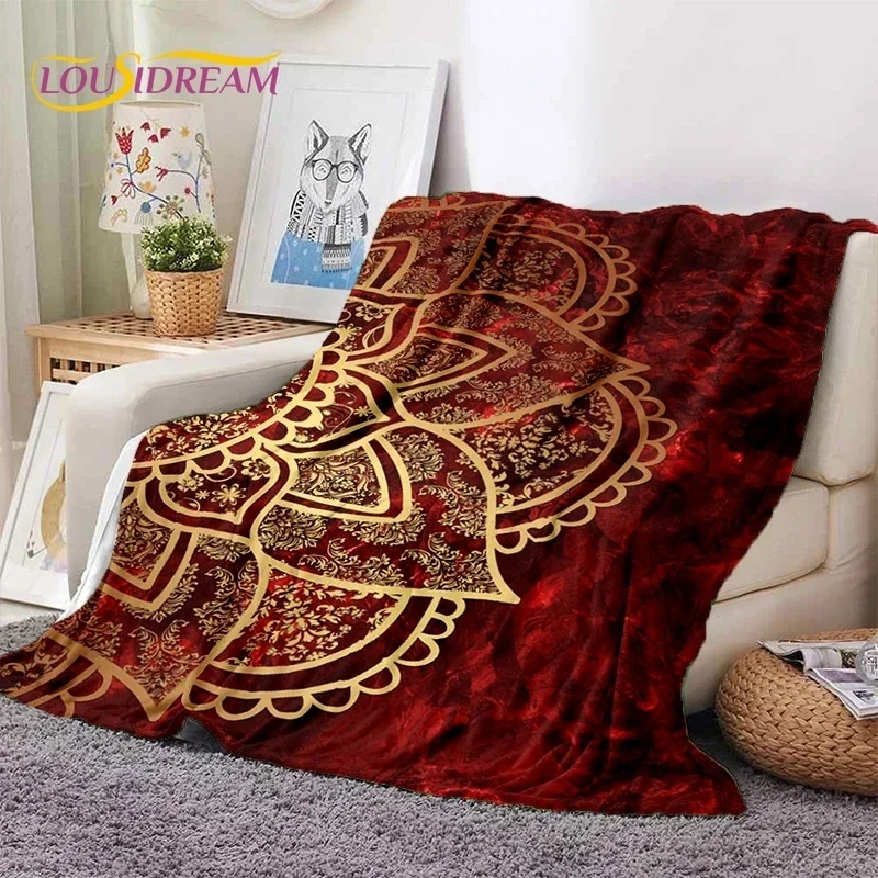 3D мандала цветок для йоги богемная медитация натуральное мягкое фланелевое