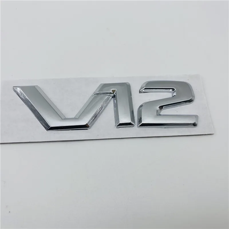 

For Mercedes Benz V12 Logo Fender Emblem Badge Sticker Adhesive R129 W140 W220