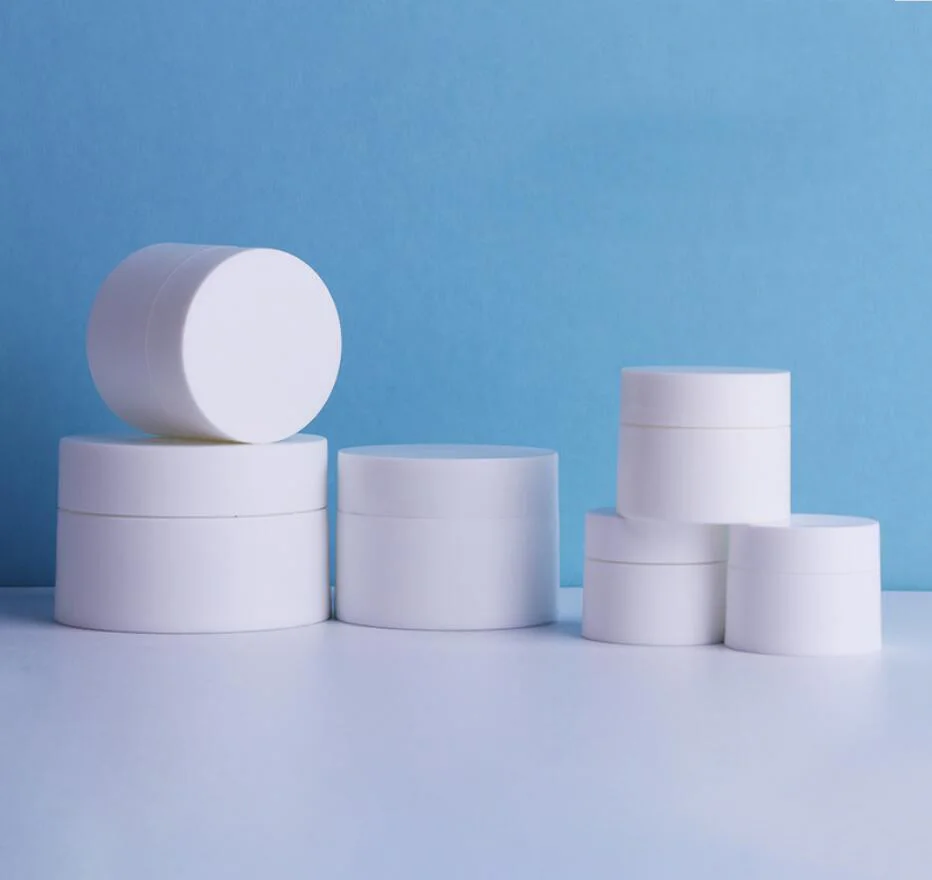 Белая пластиковая банка 50 г Оловянная Сыворотка для глаз образец крема эссенции