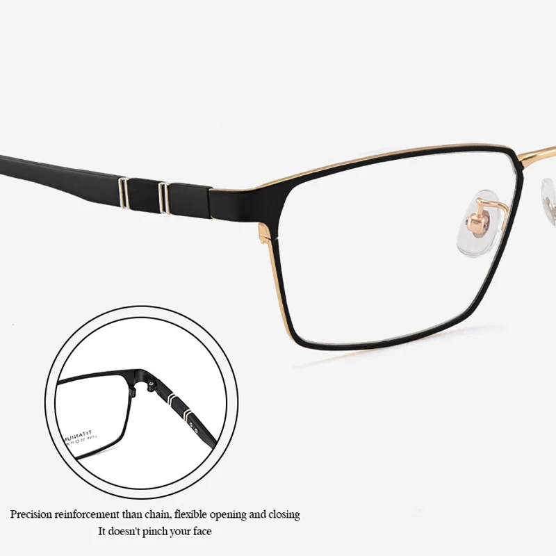 Новое поступление модные полные оправы чистые искусственные очки для мужчин и