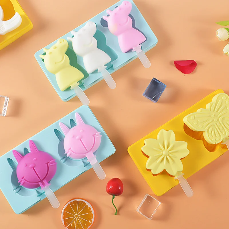 

Ice Cream Mold DIY Creative Popsicle Ice Cream Homemade Ice Cube Box Reusable Ice Cream Bar Ice Cream Tray Mold Ice Cube Tray
