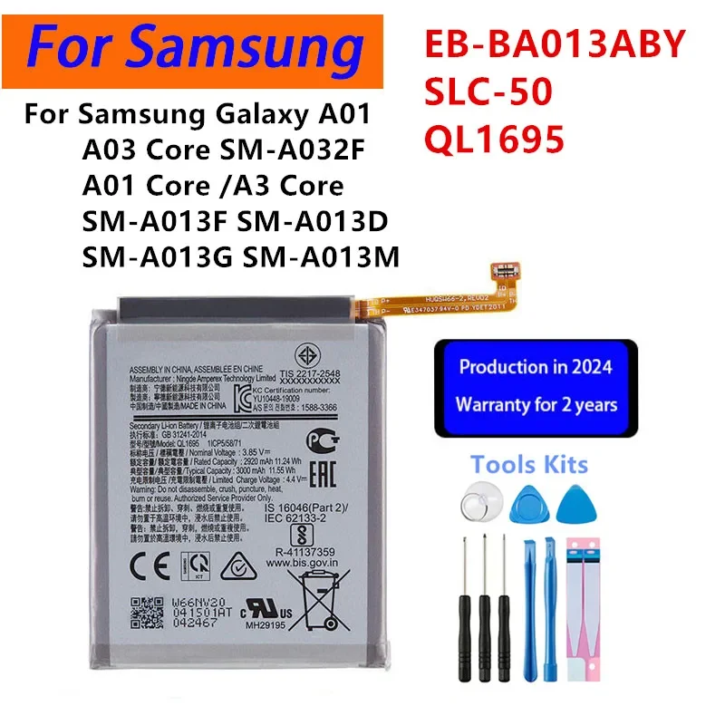 Совершенно новый аккумулятор для Samsung Galaxy A01 A03 Core SM-A032F A3 SM-A013F SM-A013D SM-A013G SM-A013M