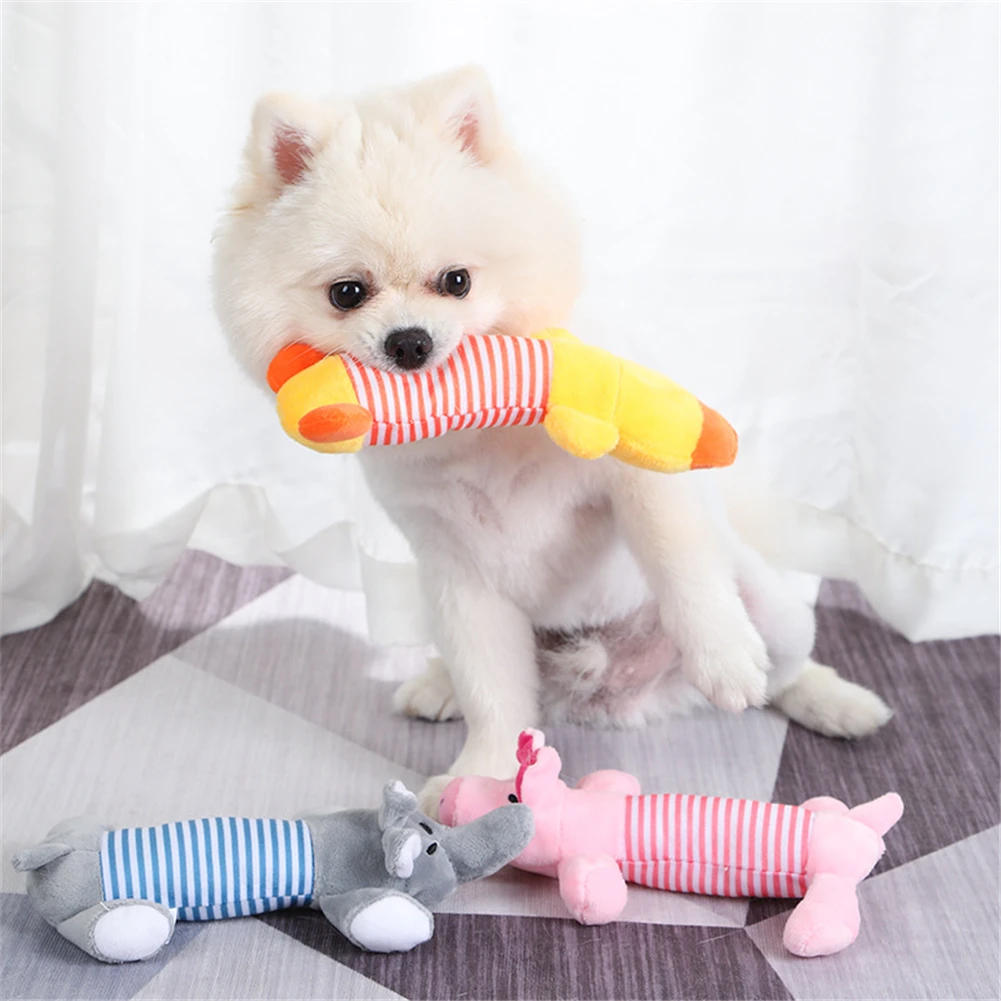 

Интересные мягкие игрушки, милые плюшевые слоны, утка, поросенок, жевательный писк, игрушка, прочная собака, Жевательная молярная игрушка, п...