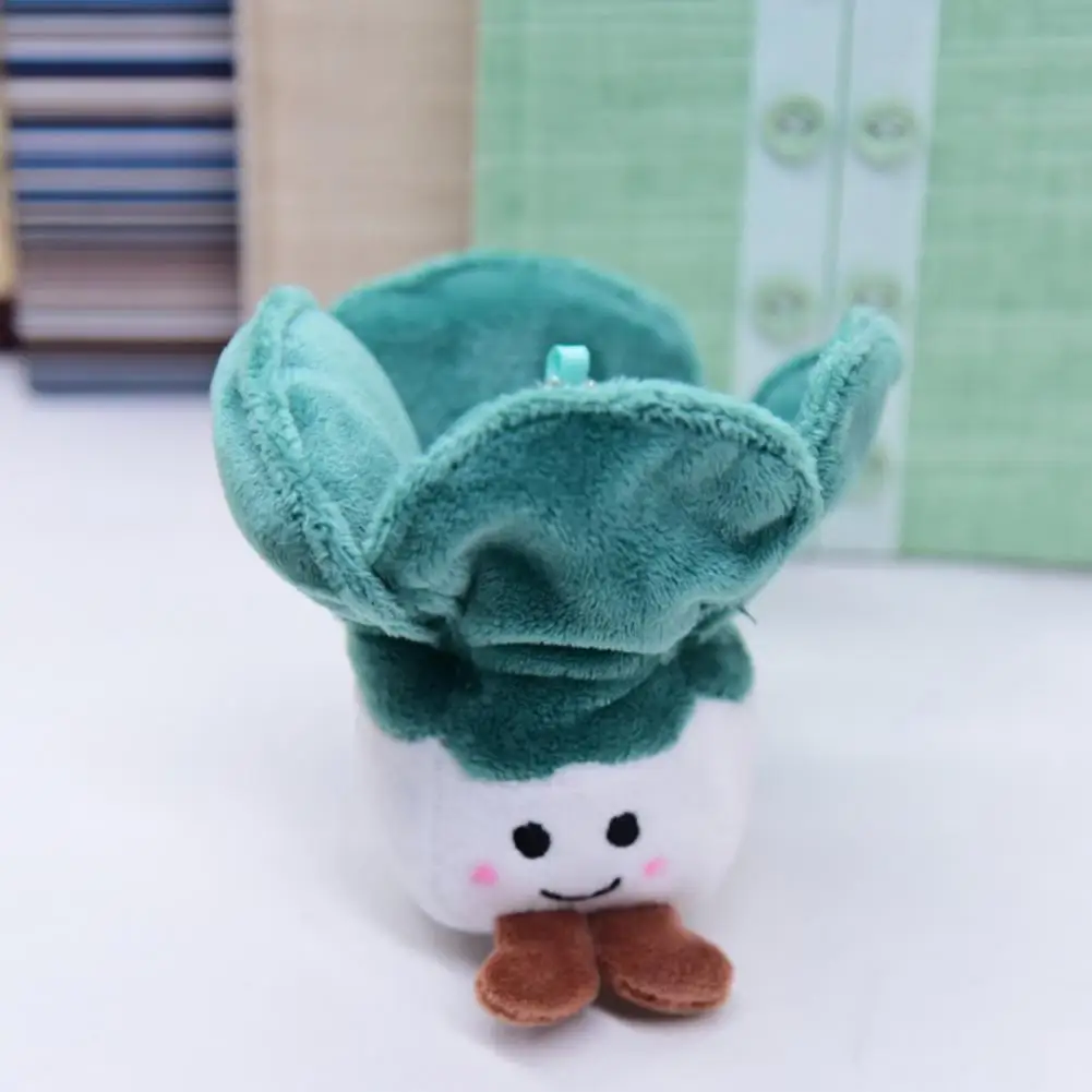 

Fashion Keychain Pendant Fluffy Cartoon Plush Pendant Corn Cabbage Stuffed Cartoon Doll Plush Backpack Decor Ornament
