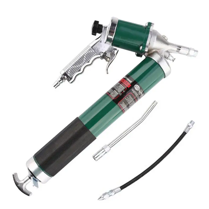 

Sturdy Durable Butter Syringe Pneumatic Oiling Double Rod Transparent Oiler 400cc High Pressure Manual Zipper Butter Syringe