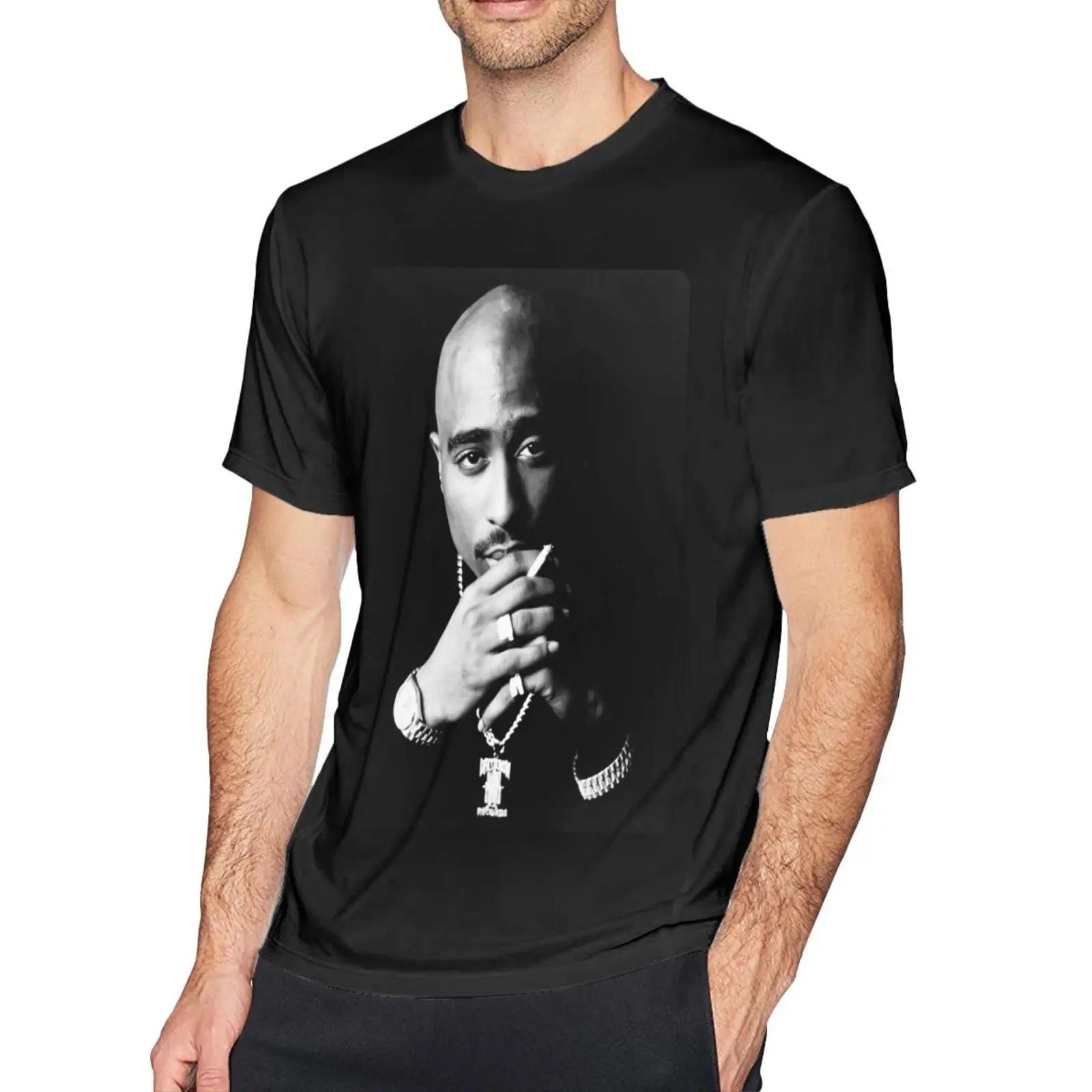 

2Pac Тупак Шакур 100 футболка для мужчин и женщин топы оверсайз футболка мужская одежда топы рубашки для мужчин Графические футболки