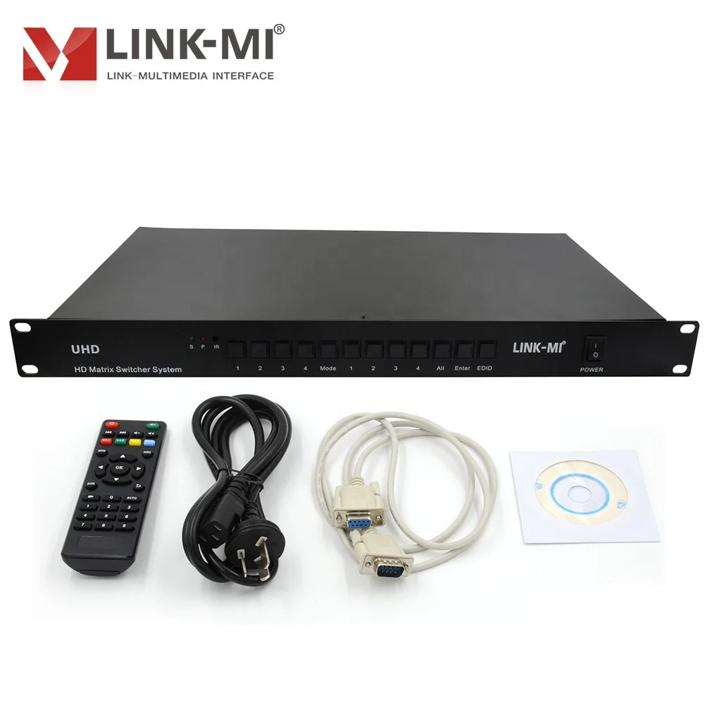 

LINK-MI 4X4 4K@30Hz Matrix Switcher 4 in 4 out, customized service