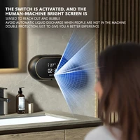 new wall mounted soap dispenser rechargeable temperature display liquid soap dispensers automatic foam hand sanitizer machine