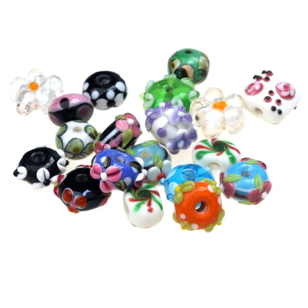 Дешево! 6 шт./лот смешанный стиль чистый ручной работы стеклянные бусины для