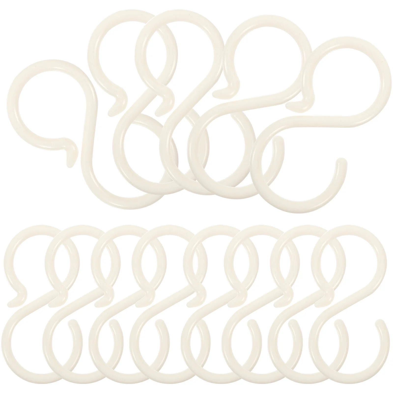 

40 Pcs Decorative Hook Bathroom S-design Hooks Hat Plastic Coat Storage Bird Feeder Home Tableware Headband Showing Shaped