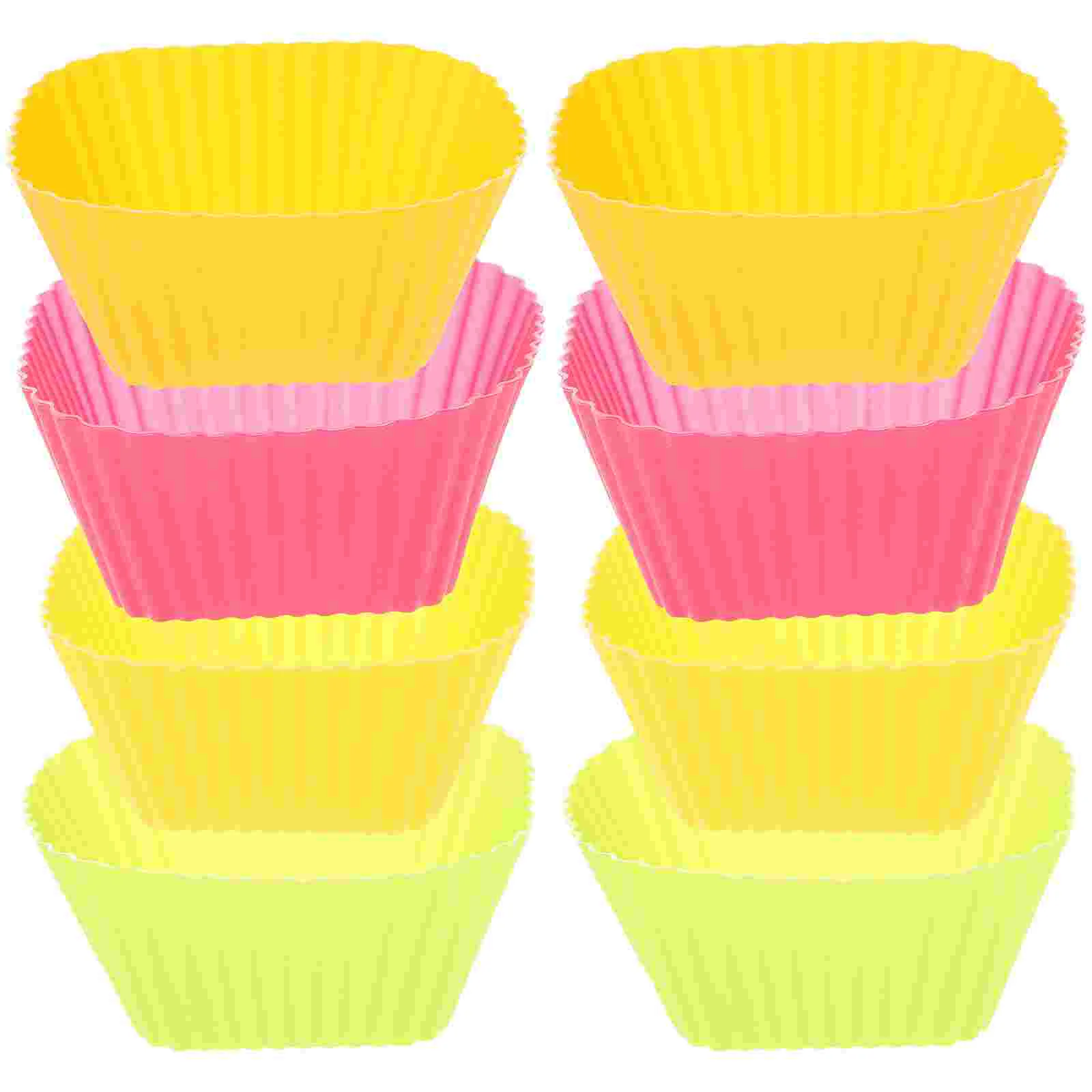 

Cups Baking Silicone Muffin Cupcake Liners Square Reusable Molds Rubber Cup Pans Kitchen Wrapper Stick Non Mold Cake Nonstick