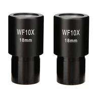 2 pcs wf10x widefield eyepiece biological microscope optical lens eyepiece wide angle 23 2mm mounting size