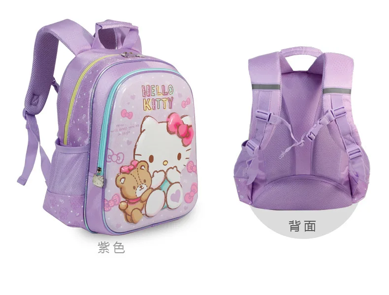 Hello Kitty Primary School Bag Girls Cute Princess Backpack Little Girl Burden-Free Spine-Protective Asian Backpack Kids Girls