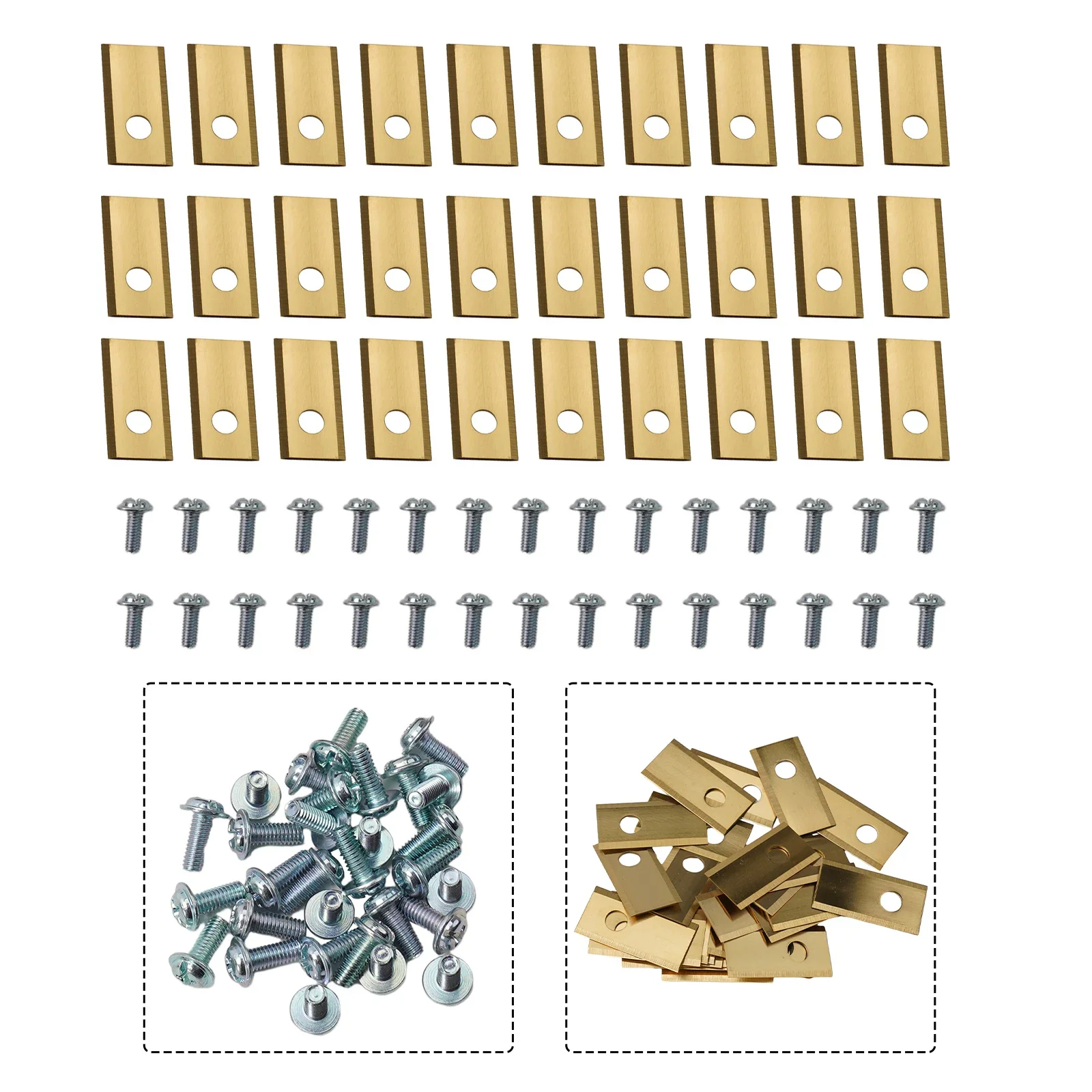 Сменные лезвия из нержавеющей стали для робота-газонокосилки Worx 18/30 шт.
